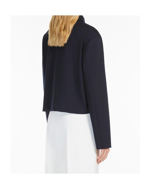 Max Mara Blue Milan Jersey Jacket