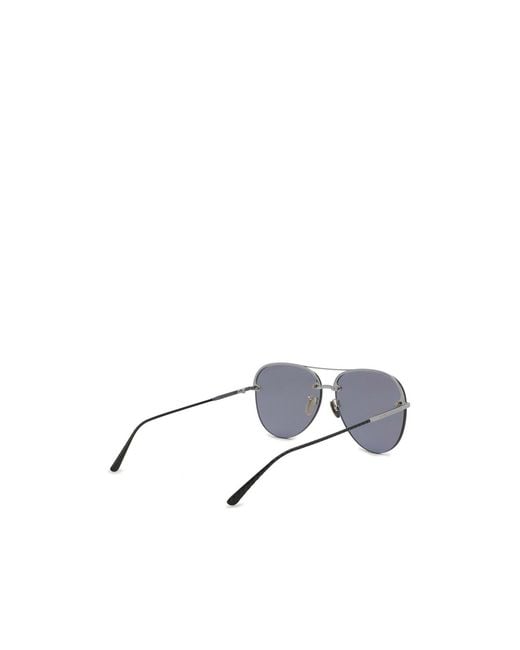 Bottega Veneta Metallic Logo Sunglasses for men
