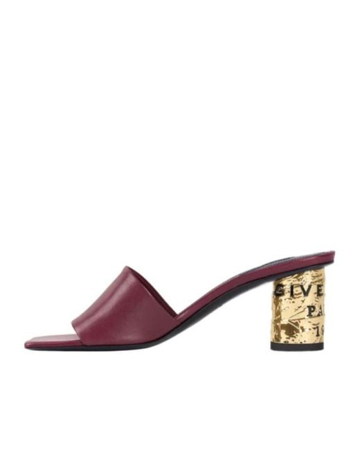 Givenchy Purple Tape Heeled Mules