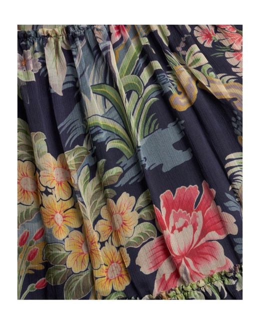 Etro Multicolor Printed Silk Skirt