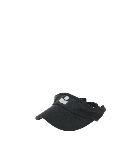 Isabel Marant Black Denim Minimalist Sun Hat