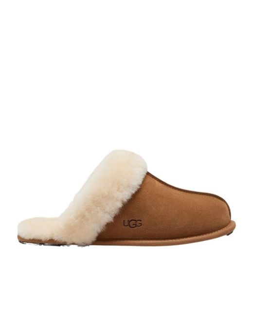 Ugg Brown Scuffette Ii Suede Slippers