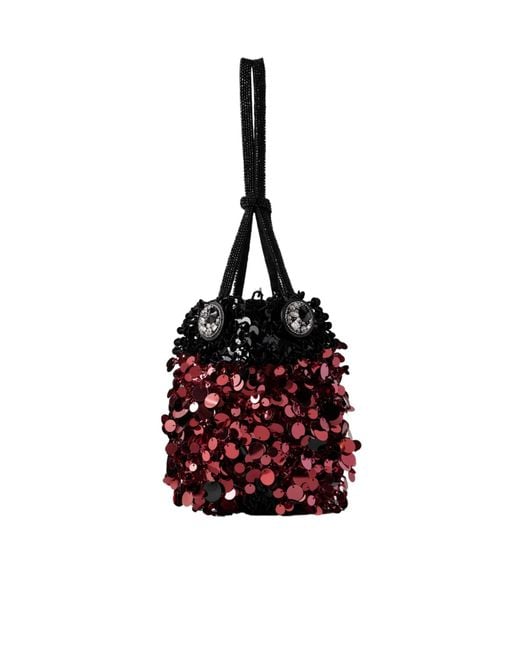 Anya Hindmarch Red The Neeson Woven Leather Tote