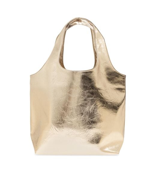 A.P.C. Natural Ninon Logo Printed Shopper Bag
