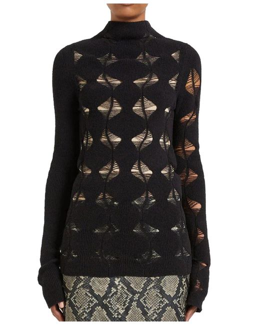 Sportmax Black Long-Sleeved Knitwear
