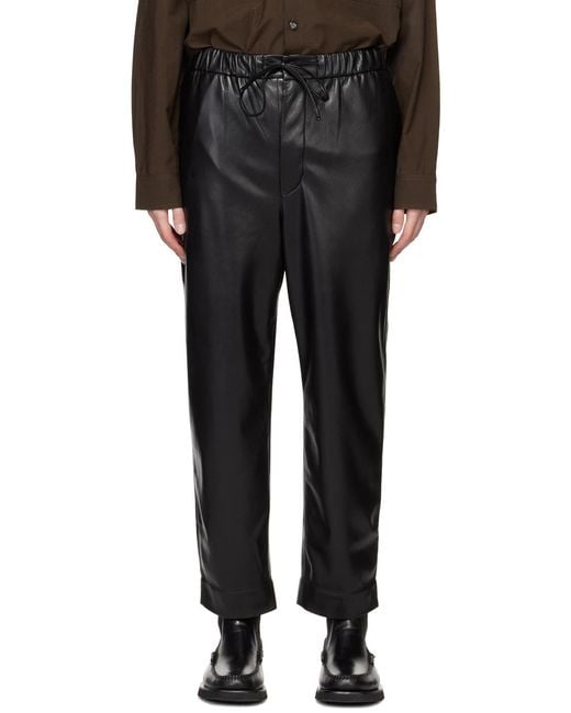 Nanushka Gray Maven Straight Leg Cropped Pants for men