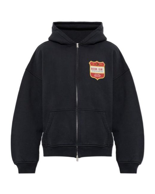 Rhude Blue Long-Sleeve Sweatshirt for men