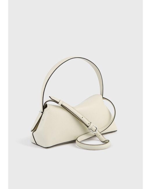Totême Natural Totême T-Lock Embroidered Top Handle Bag