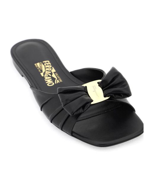 Ferragamo Black Ferragamo Flip Flops