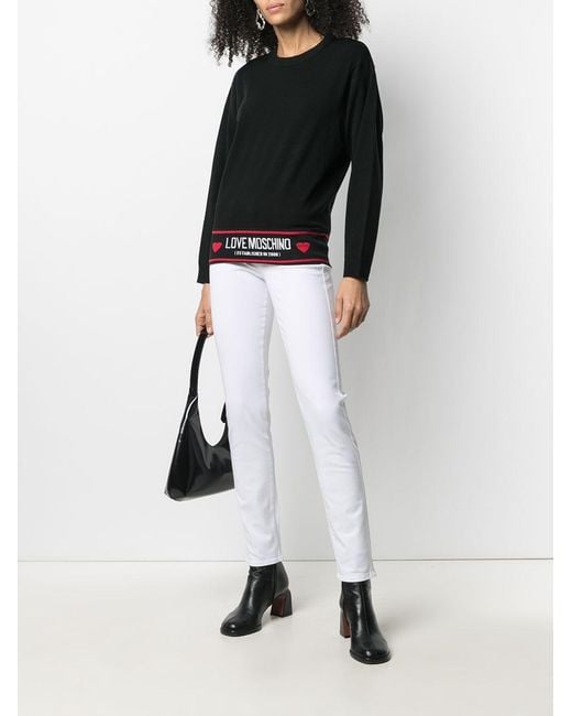Moschino Black Logo Detail Pullover