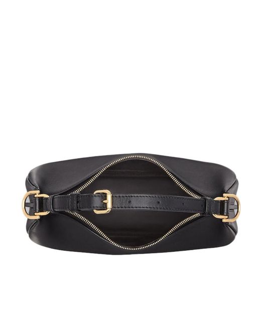 Fendi Black Graphy Logo Plaque Small Shoulder Bag
