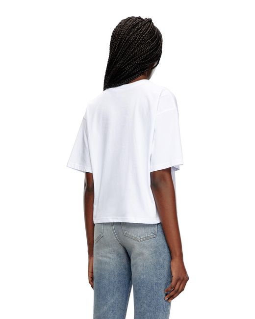 DIESEL White T-Buxt Organic Cotton T-Shirt