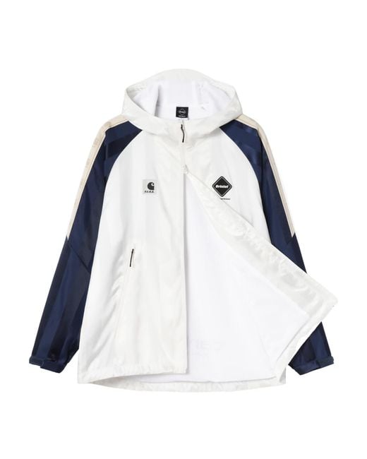 Carhartt Blue X F.C.Real Bristol Zip-Up Hooded Jacket for men