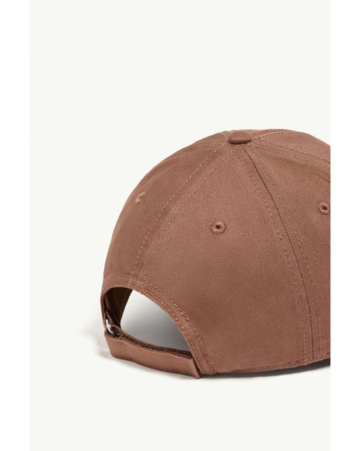 Moncler Brown Gabardine Logo Patch Baseball Cap