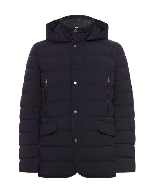 Moorer Blue Craig-Kn Classic-Cut Jacket for men