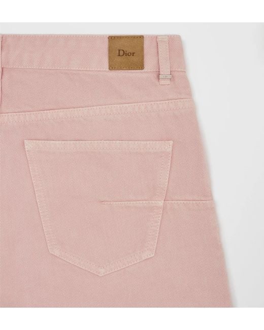 Dior Pink Regular-Fit Jeans