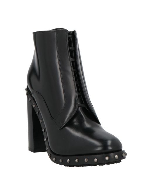 Dolce & Gabbana Black Solid Color Ankle Boots
