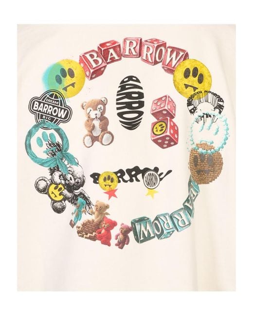 Barrow Natural Logo Printed Hoodie for men