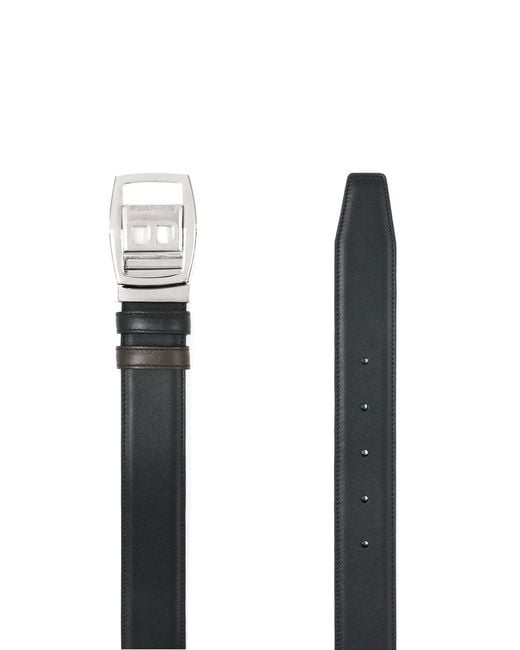 Bally White Logo Belt for men