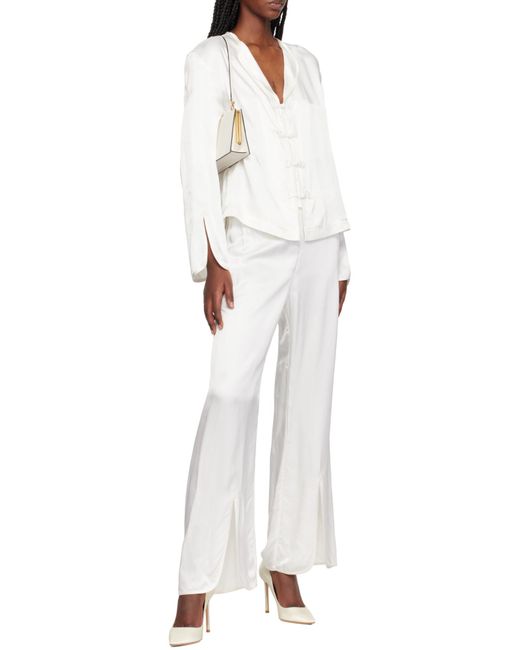 Jimmy Choo White Romy Pointed Toe Pumps