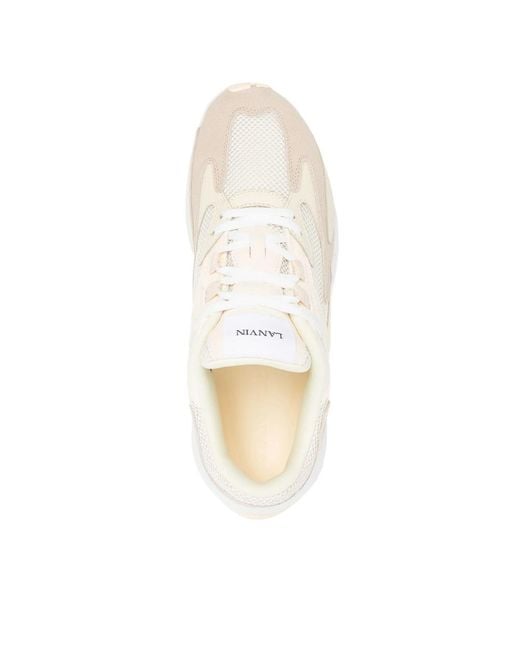 Lanvin Natural Jla Lace-Up Sneakers for men