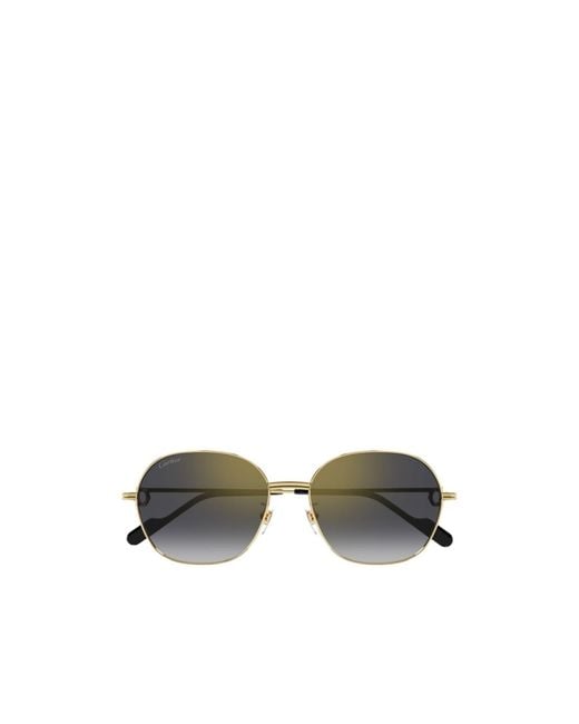 Cartier Multicolor Round-Frame Sunglasses