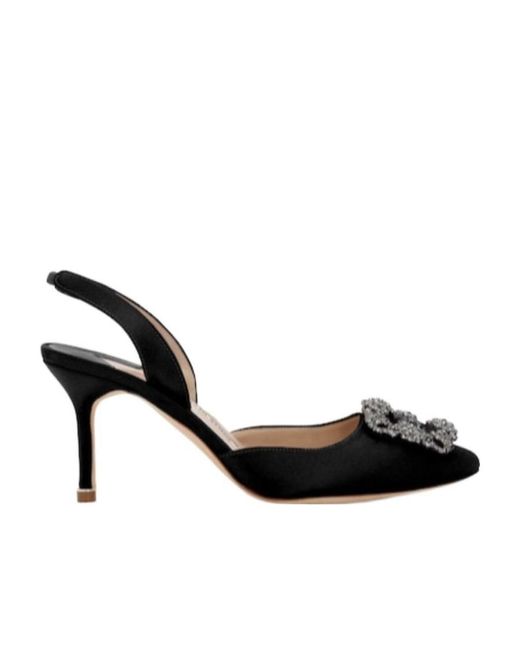 Manolo Blahnik Black 'Hangisli' High Heels