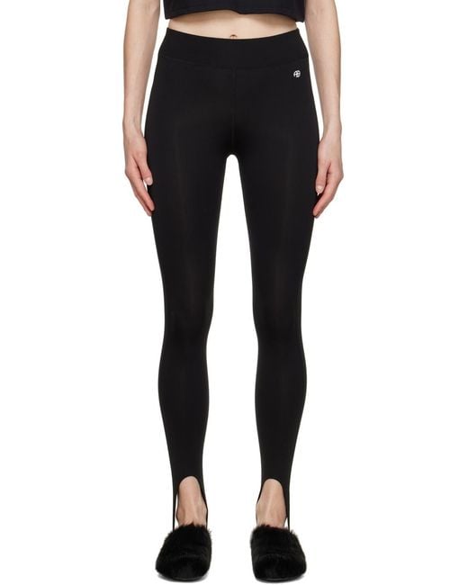 Anine Bing Black Rhea High-Waisted Leggings