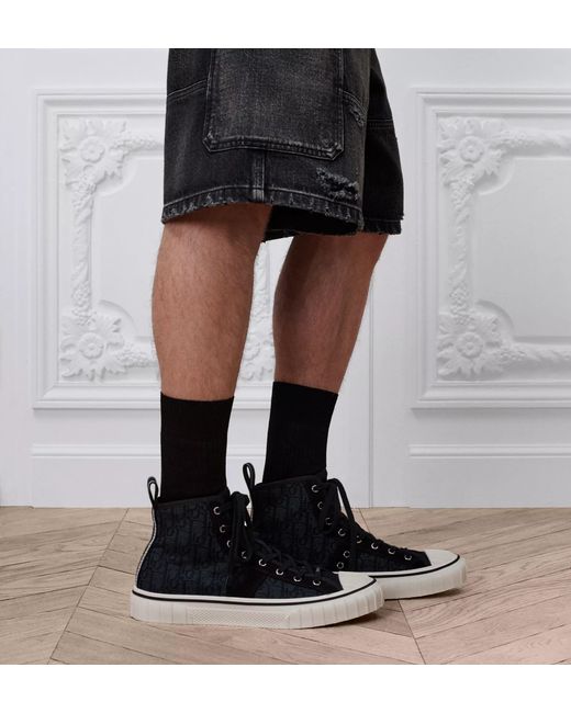 Dior Black Hooper High-Top Sneaker for men