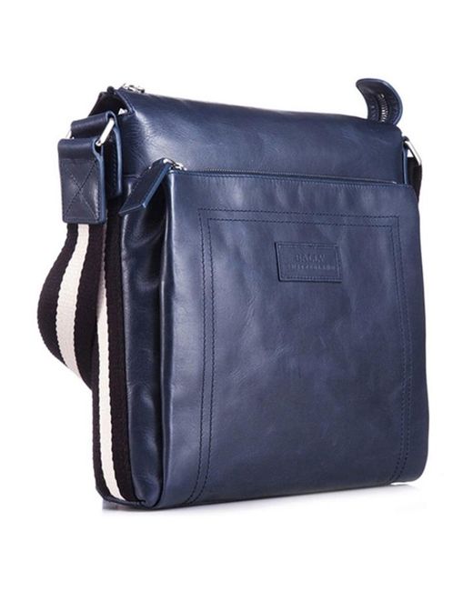 Bally Blue Logo Shoulder Bag for men