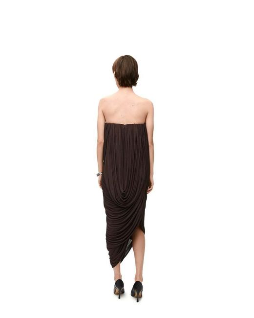 Loewe Brown Bustier Dress
