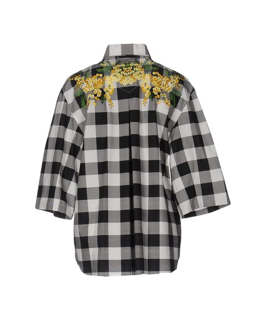 Dolce & Gabbana Gray Patterned Shirts