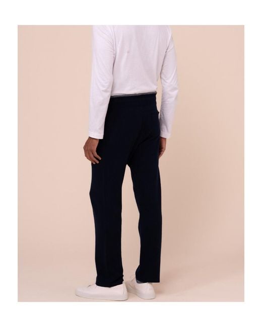 Fedeli Blue Davis Cashmere Knit Pants for men