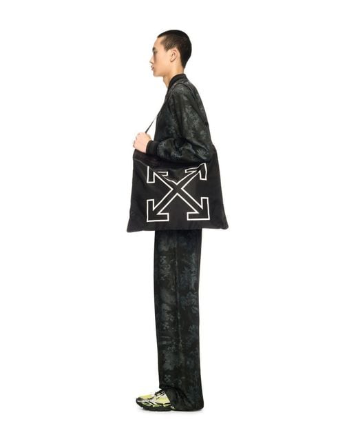 Off-White c/o Virgil Abloh Black Heritage Tote Bag for men