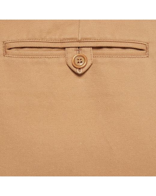 Gucci Natural Twill Straight Trousers for men