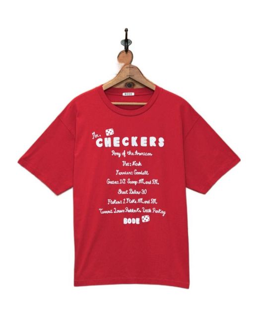 Bode Red Feed Tee for men