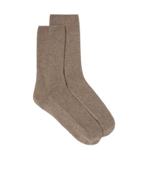 Loro Piana Gray Socks Baby Cashmere for men