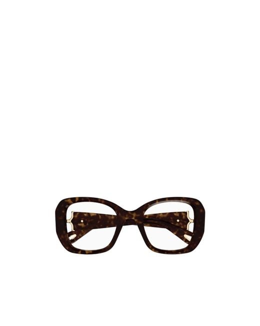 Chloé White Chloé Eyewear Rectangular Frame Glasses
