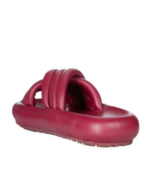 Isabel Marant Red Logo Slippers