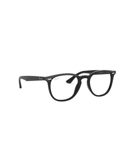 Ray-Ban White Square Frame Glasses for men