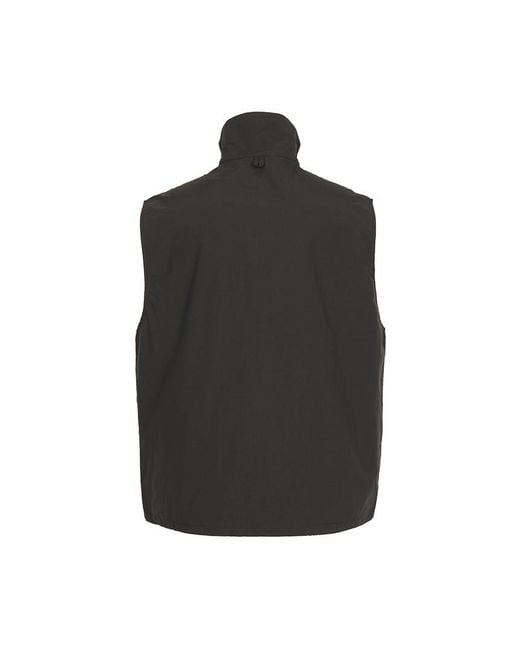 Nanamica Black High-Neck Press-Stud Vest for men