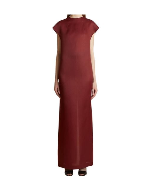 Khaite Red Lohan Maxi Dress