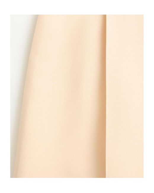 Valentino Natural Bow Detailed Pleated Skort