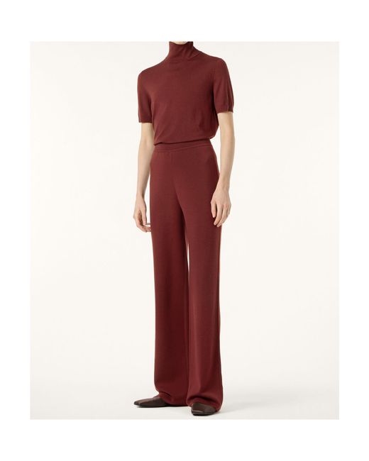 Loro Piana Red Wool Blend Casual Pants