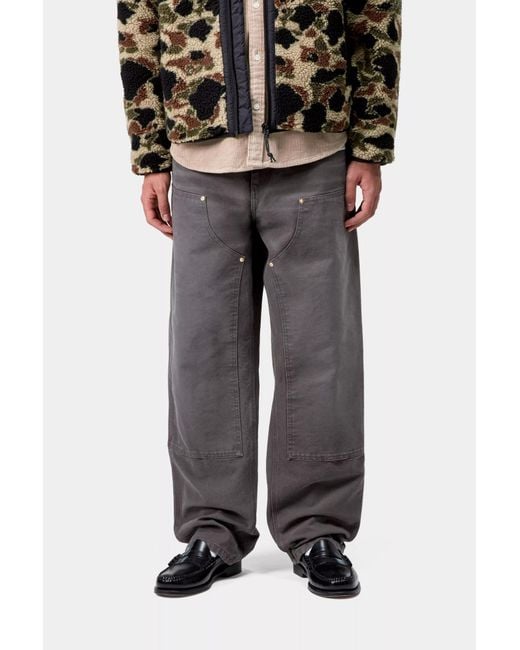 Carhartt Gray Double Knee Work Pants for men