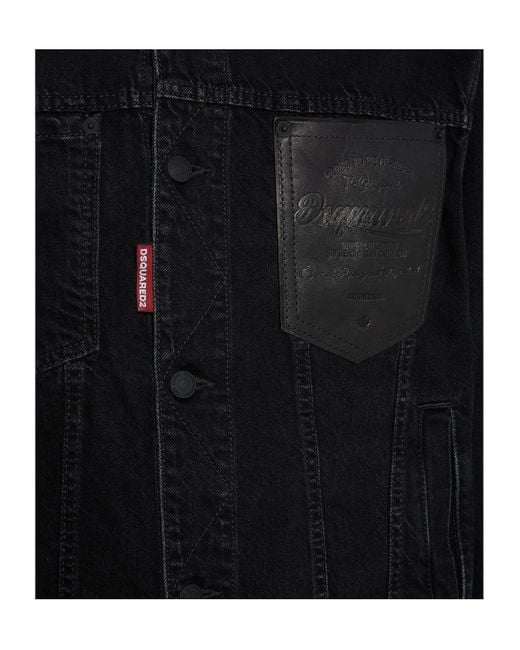 DSquared² Black Oversized Jean Jacket for men