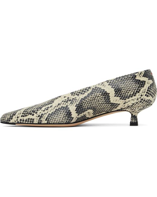 Aeyde Multicolor Embossed Pointed Toe Pumps