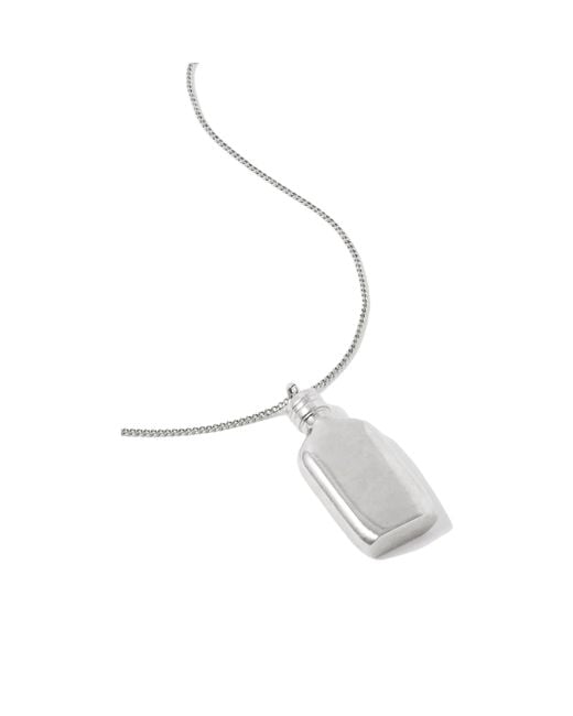 Calvin Klein White Perfume Bottle Necklace