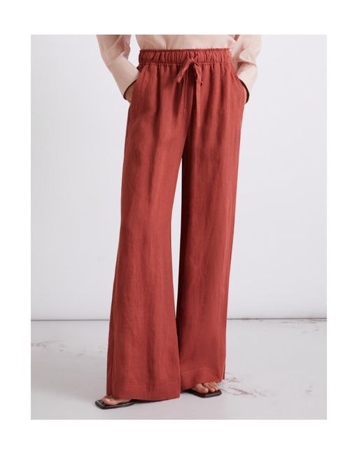 Marella Red Mlsuomo Drawstring-Fastening Trousers