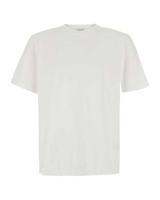 Bottega Veneta White Short-Sleeved T-Shirt for men